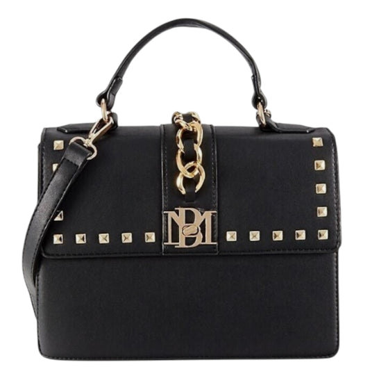 Badgley Mischka Black Plain Grain Crossbody