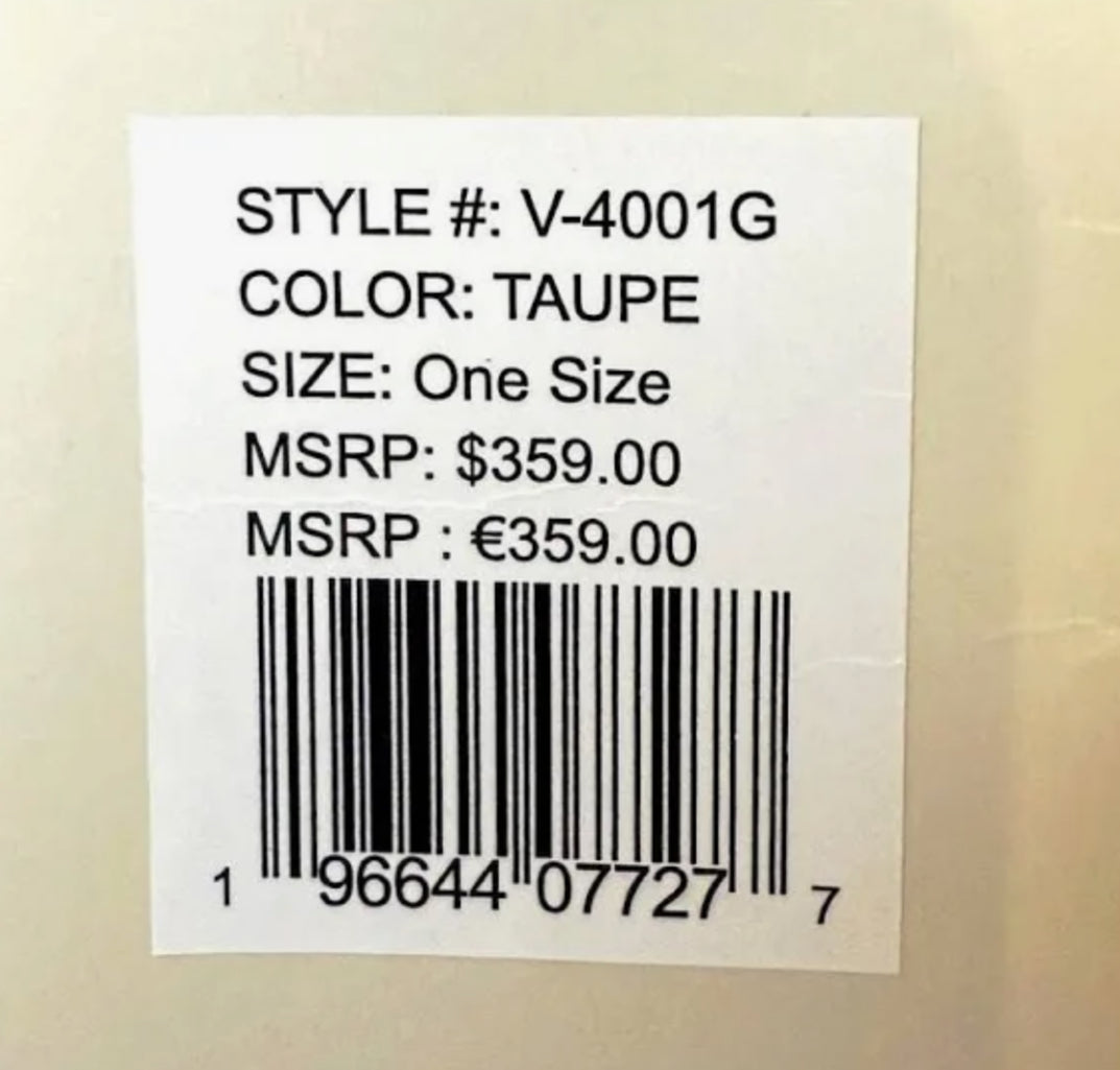 Valentino Orlandi Quilted Taupe Tote Vegan Leather