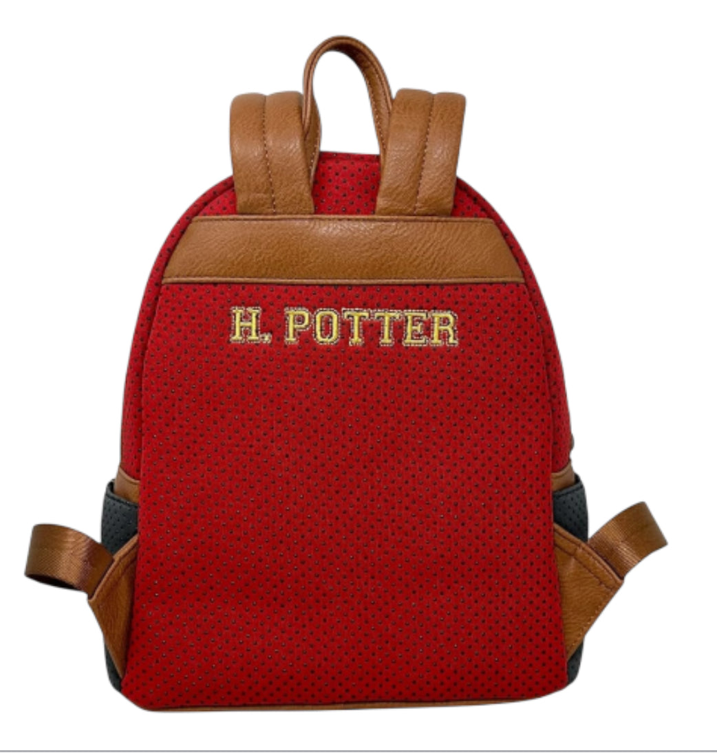 Loungefly Harry Potter Gryffindor Quidditch Uniform Mini Backpack. 