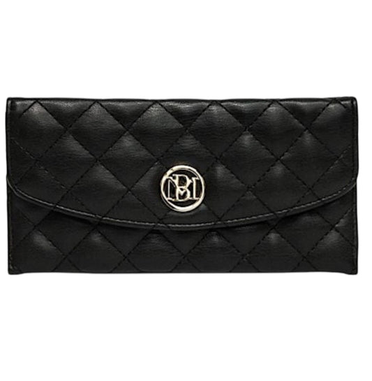 Badgley Mischka Black Diamond Quilted Wallet