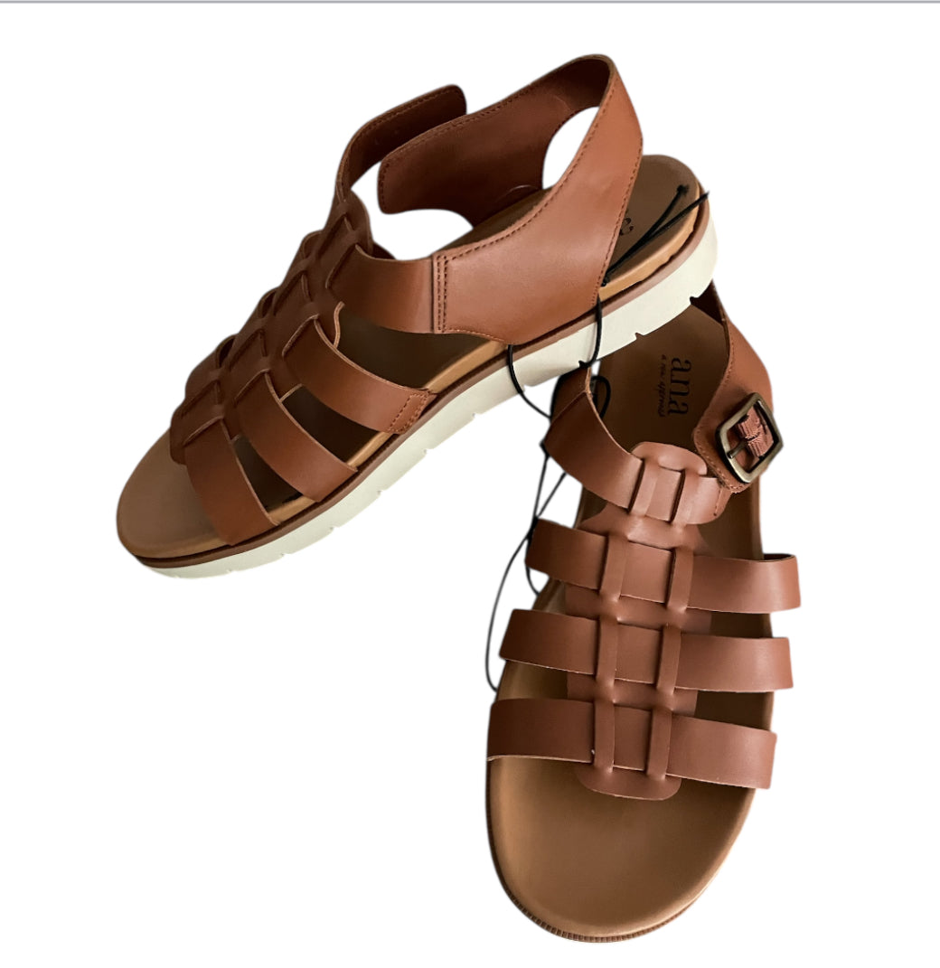 Ana Gladiator Brown Sandals (7)