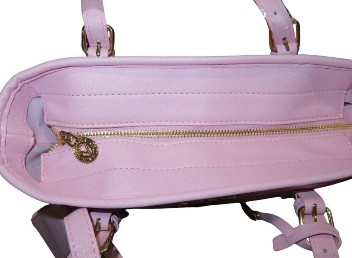 Valentino Orlandi V-4004 Pink Tote Bag with Wallet/Coin Purse