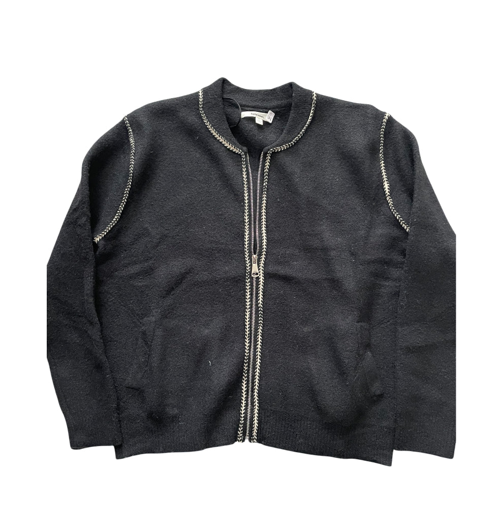 Lalavon Fuzzy Black Full Zip Jacket (Large)