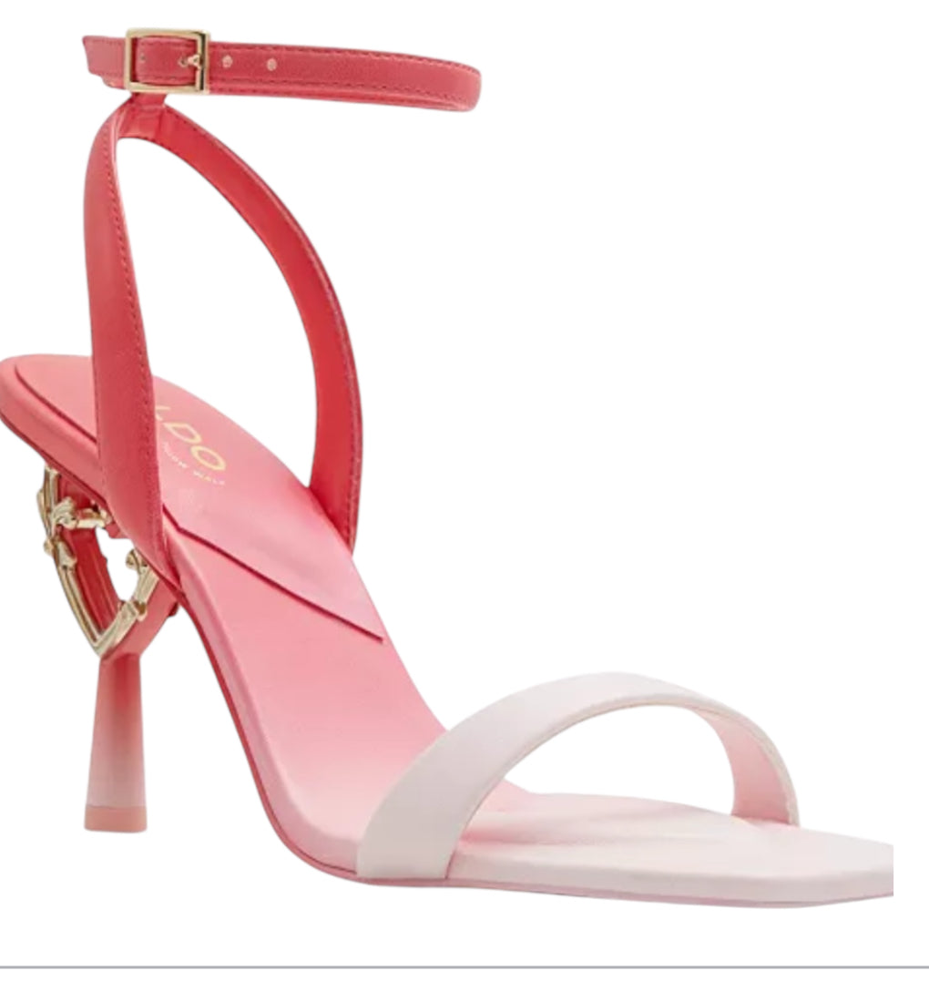 Aldo Lovethrone Novelty Heart Stiletto Sandals (8.5)