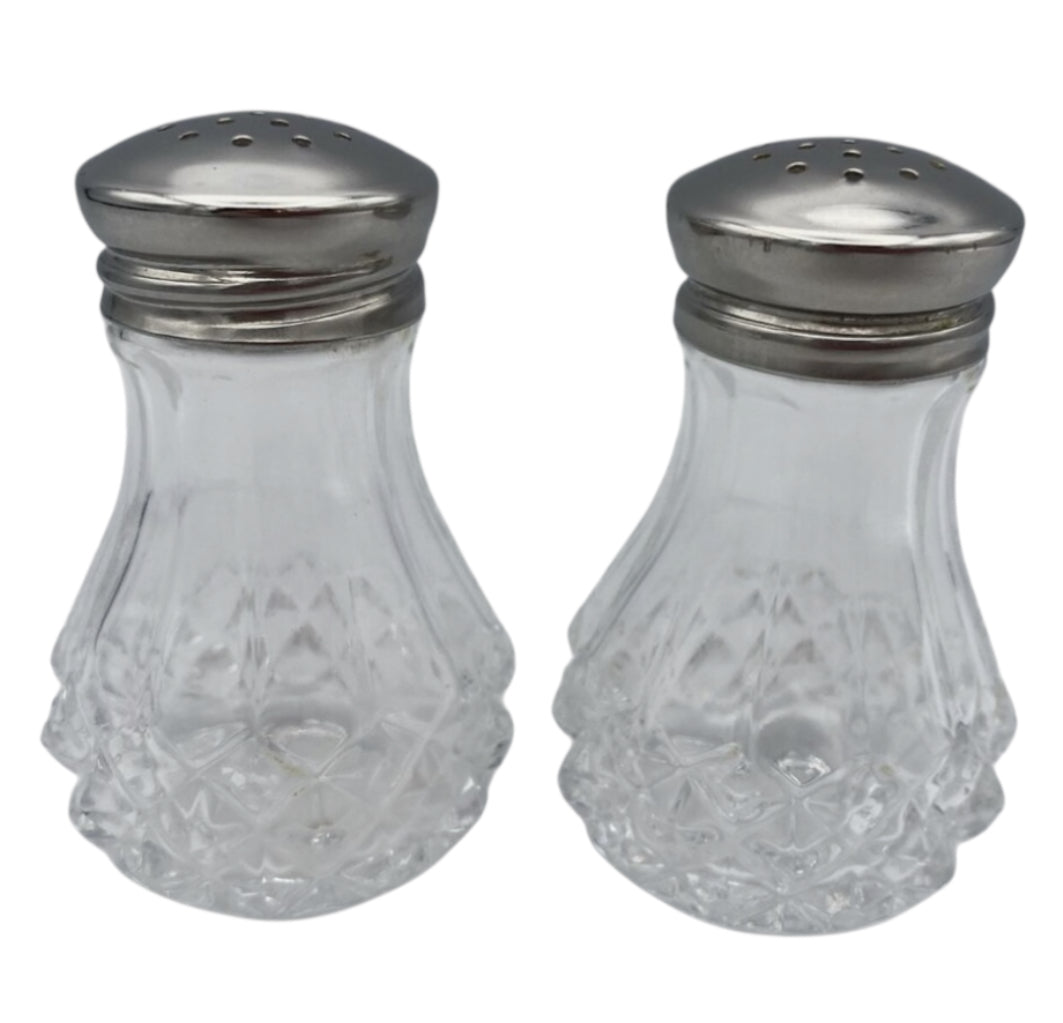 Crystal D'Arques Longchamp Lead Crystal Salt & Pepper Shakers