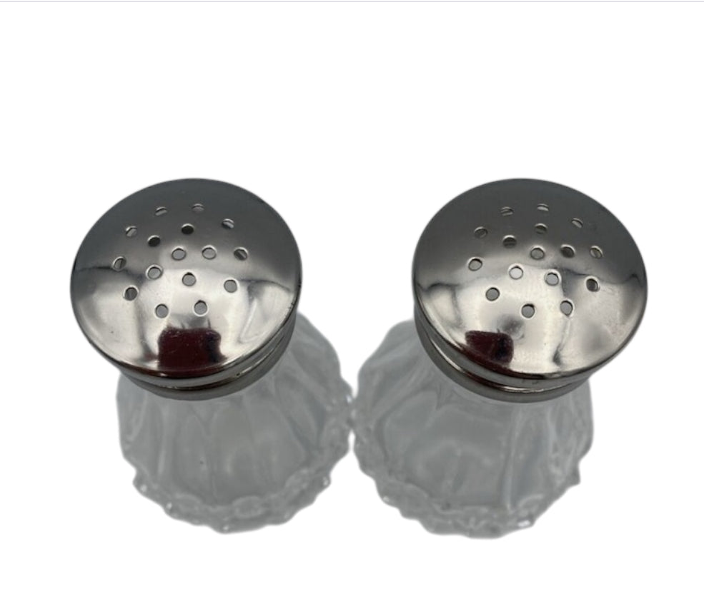 Crystal D'Arques Longchamp Lead Crystal Salt & Pepper Shakers