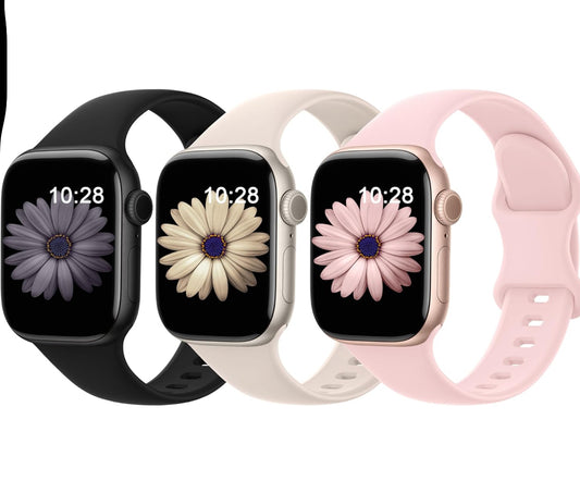 3 Pack Sport Bands Compatible with Apple Watch