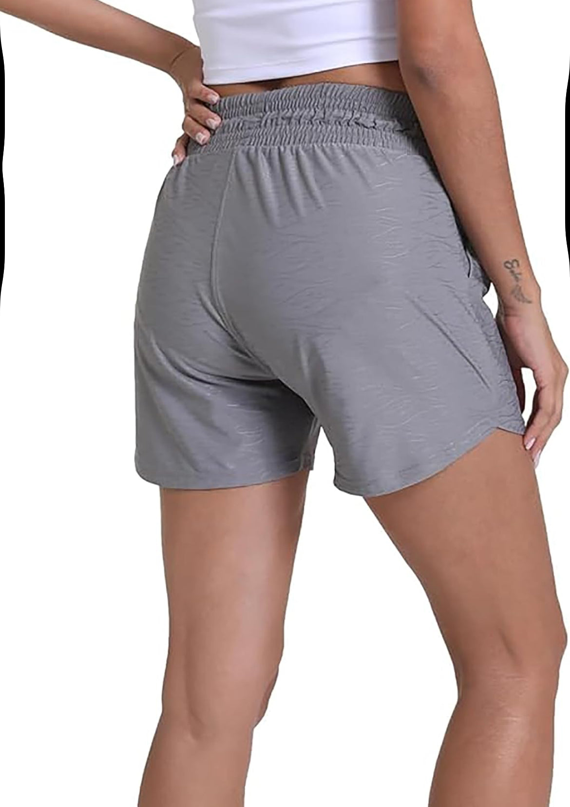 Rrosseyz High Waisted Lightweight Athletic Shorts with Pockets (X-Small)