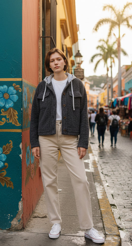 Zenana Vibrant Black Shacket (Small)