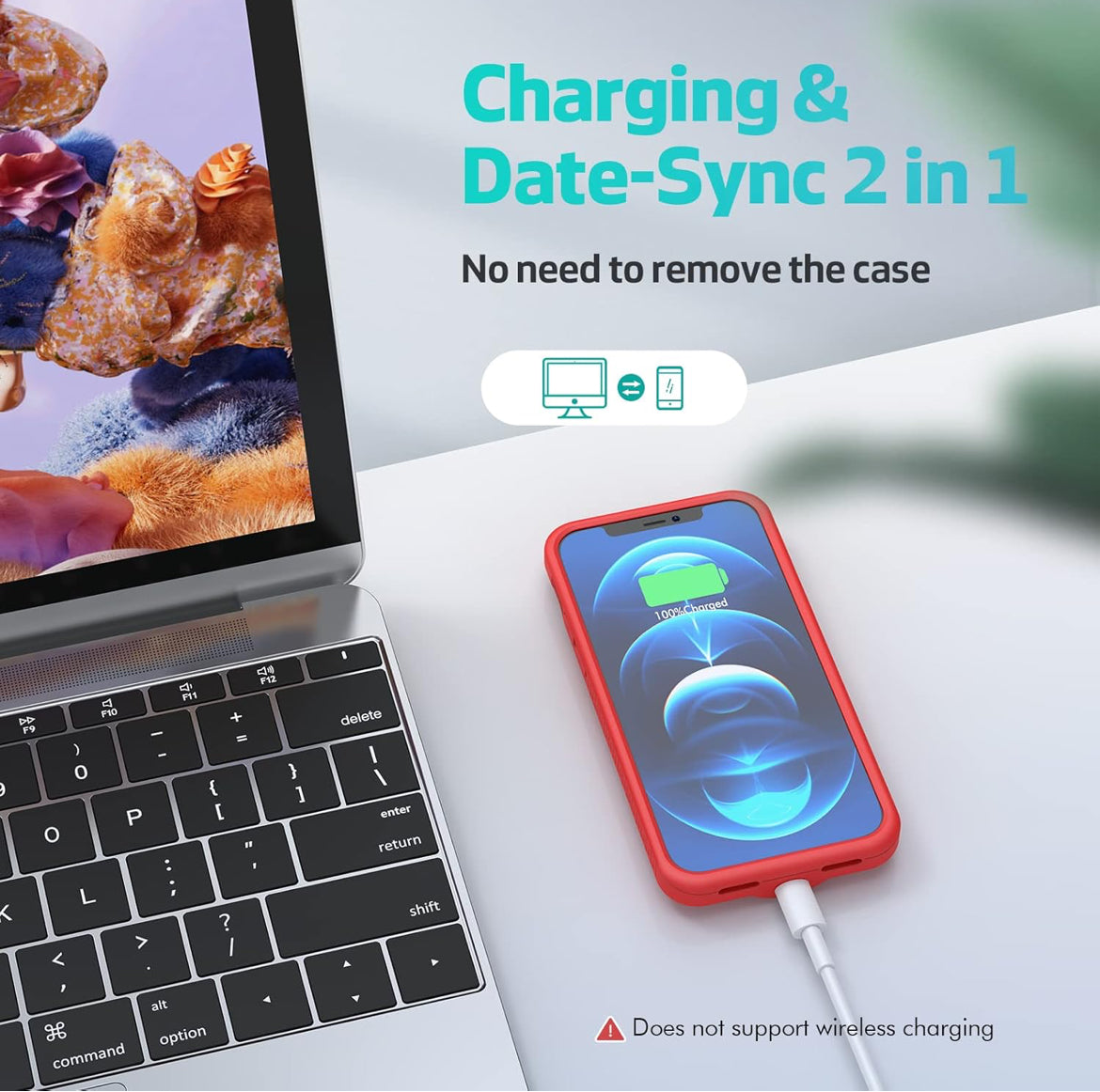 Battery Case for iPhone 12/12 Pro Red