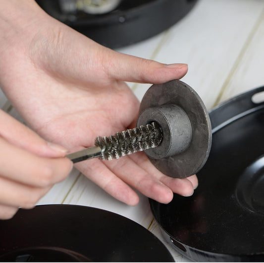 HARFINGTON 2pcs Brass Bore Brush 12mm Dia Cleaning Wire Brush