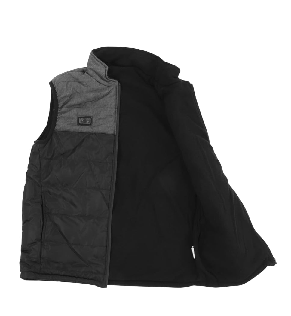 Heated Vest, Far Infrared Heating, 4 Heating Zones, Windproof, Winter Vest (Large)