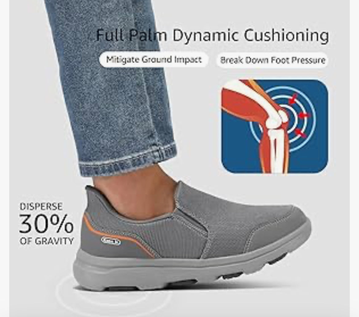STQ Mens Orthopedic Walking Shoes for Plantar Fasciitis, Foot and Heel Pain Relief (11)