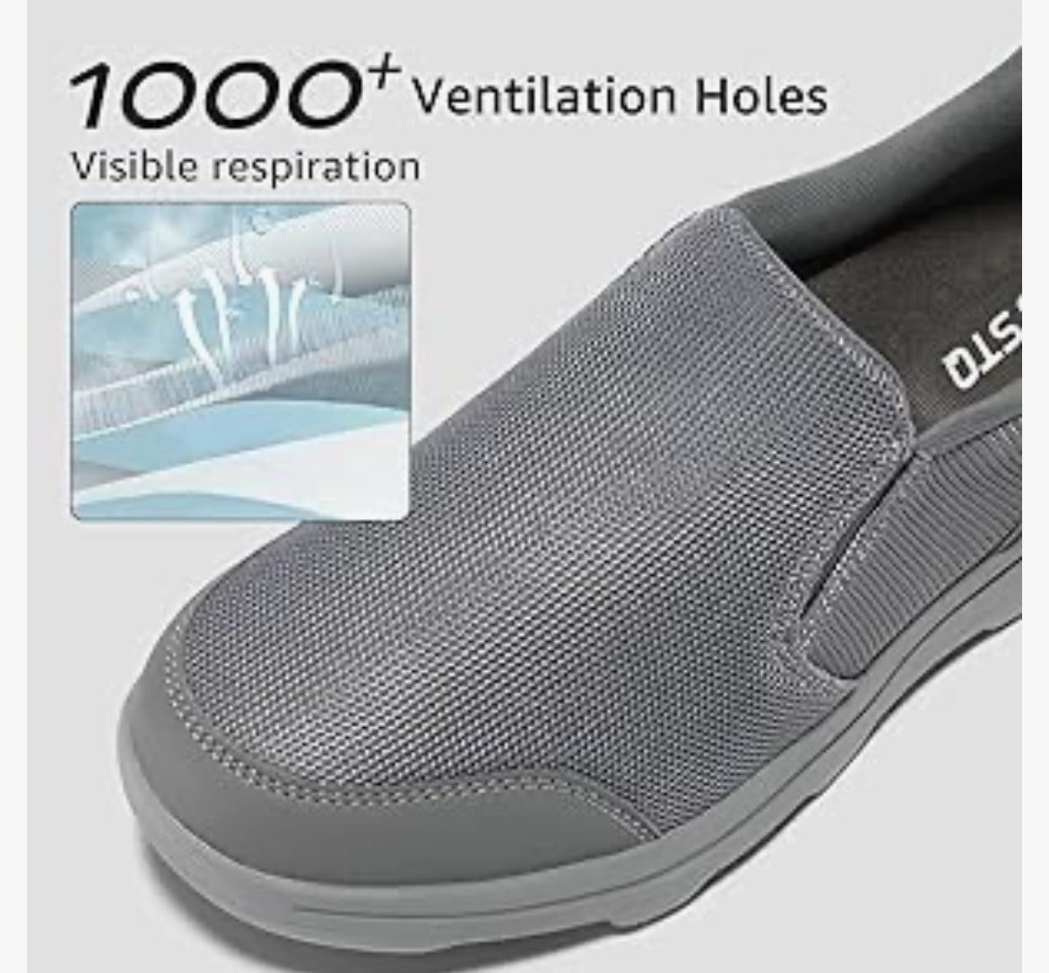 STQ Mens Orthopedic Walking Shoes for Plantar Fasciitis, Foot and Heel Pain Relief (11)