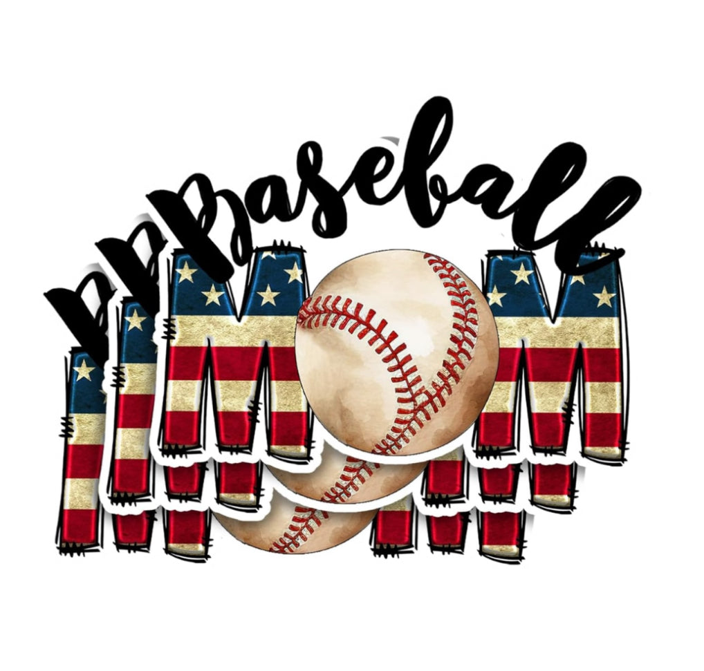 Baseball Mom Decal Sticker Waterproof Vinyl Decals