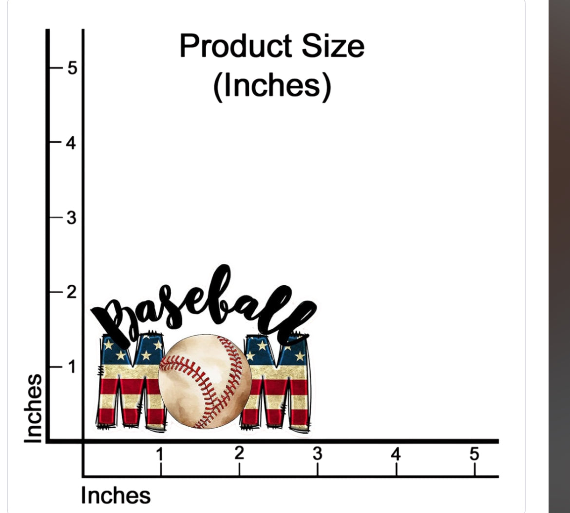Baseball Mom Decal Sticker Waterproof Vinyl Decals