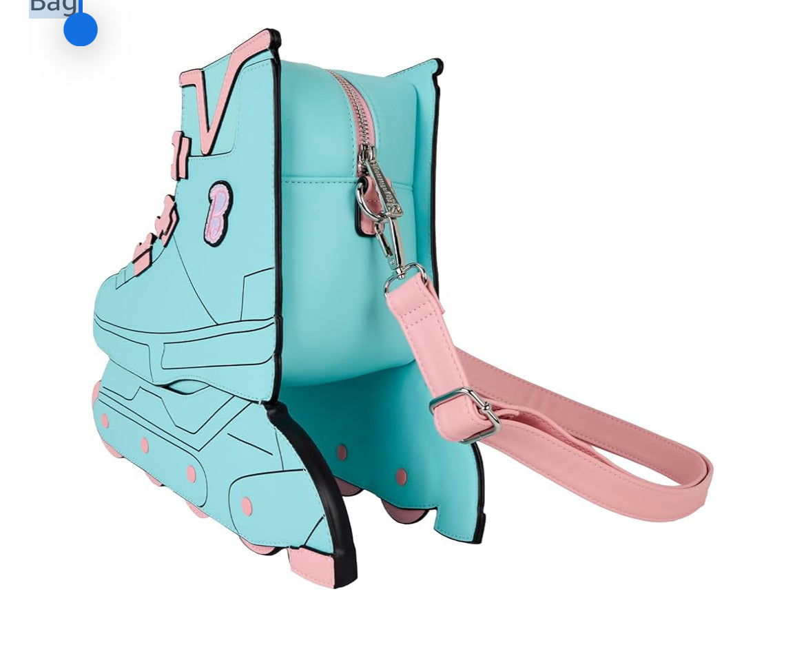 Loungefly Mattel Classic Barbie Figural Skate Crossbody Bag