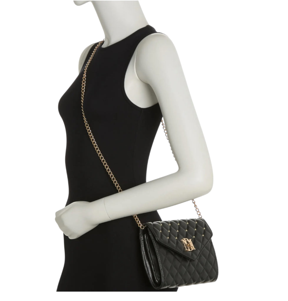 Badgley Mischka Diamond Quilt Convertible Crossbody Bag