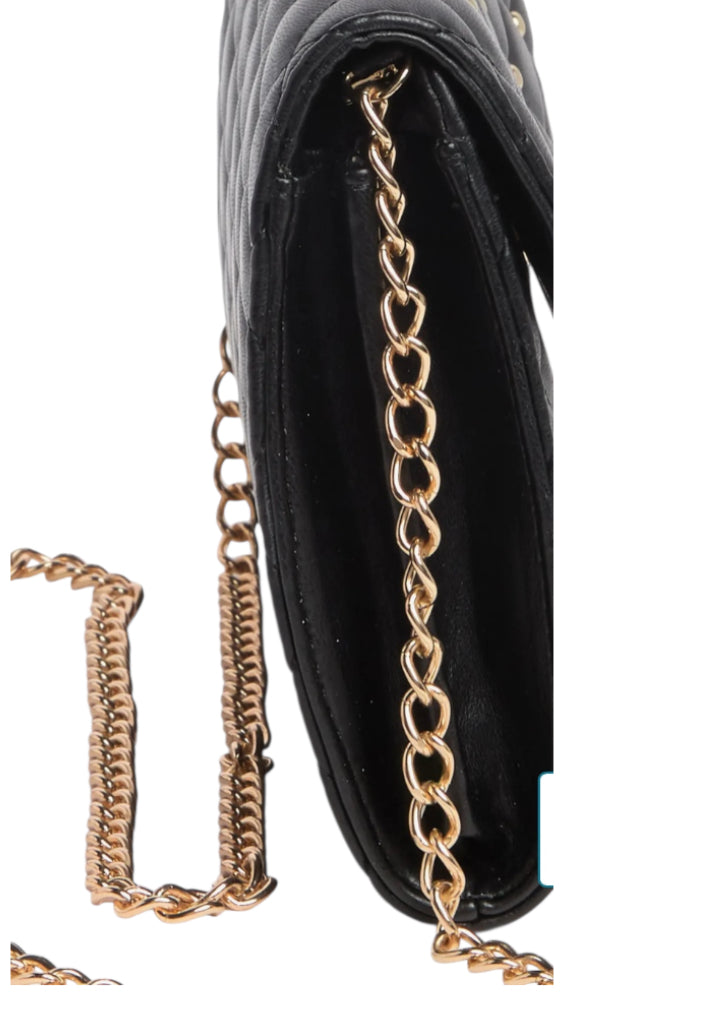 Badgley Mischka Diamond Quilt Convertible Crossbody Bag