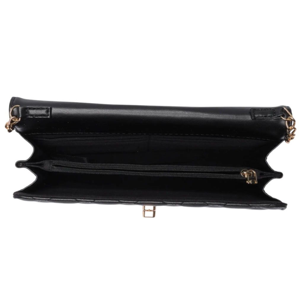 Badgley Mischka Diamond Quilt Convertible Crossbody Bag