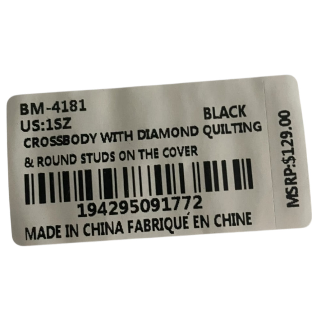 Badgley Mischka Diamond Quilt Convertible Crossbody Bag