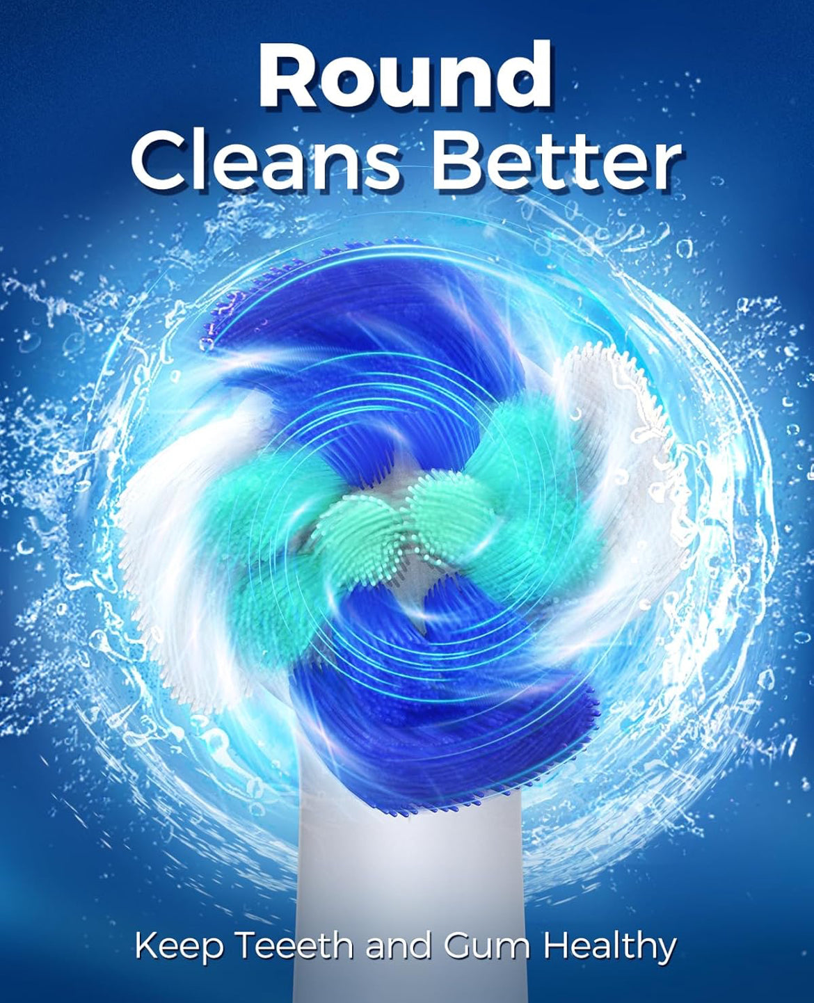 Rotating Electric Blue Toothbrush  