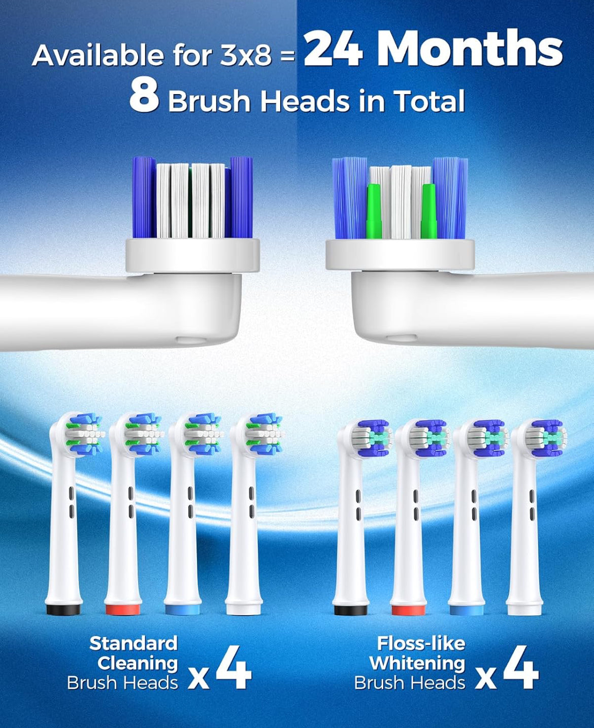 Rotating Electric Blue Toothbrush  