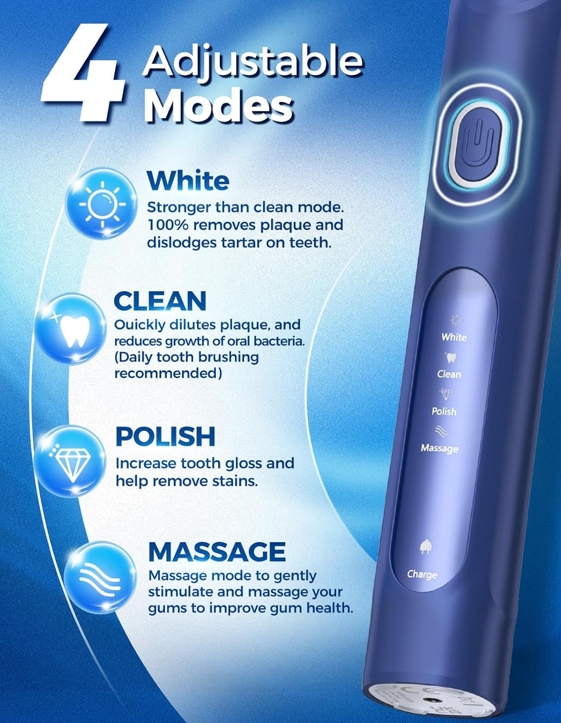 Rotating Electric Blue Toothbrush  