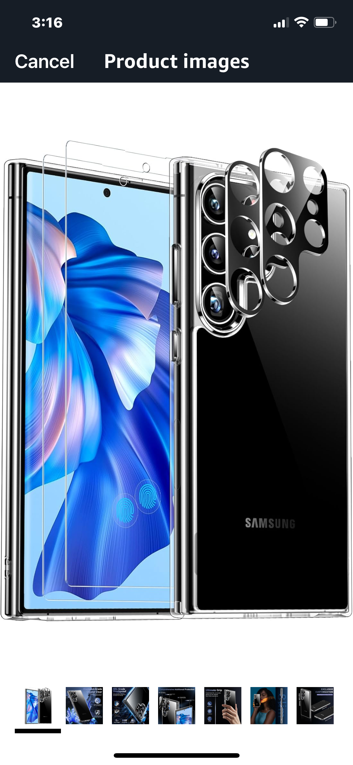 Red2Fire for Samsung Galaxy S24 Ultra Case Clear, 6.8 inch