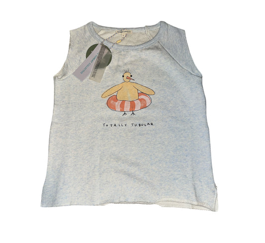 The Sunday Collective “Totally Tubular" sleeveless sweatshirt/top (8/9)