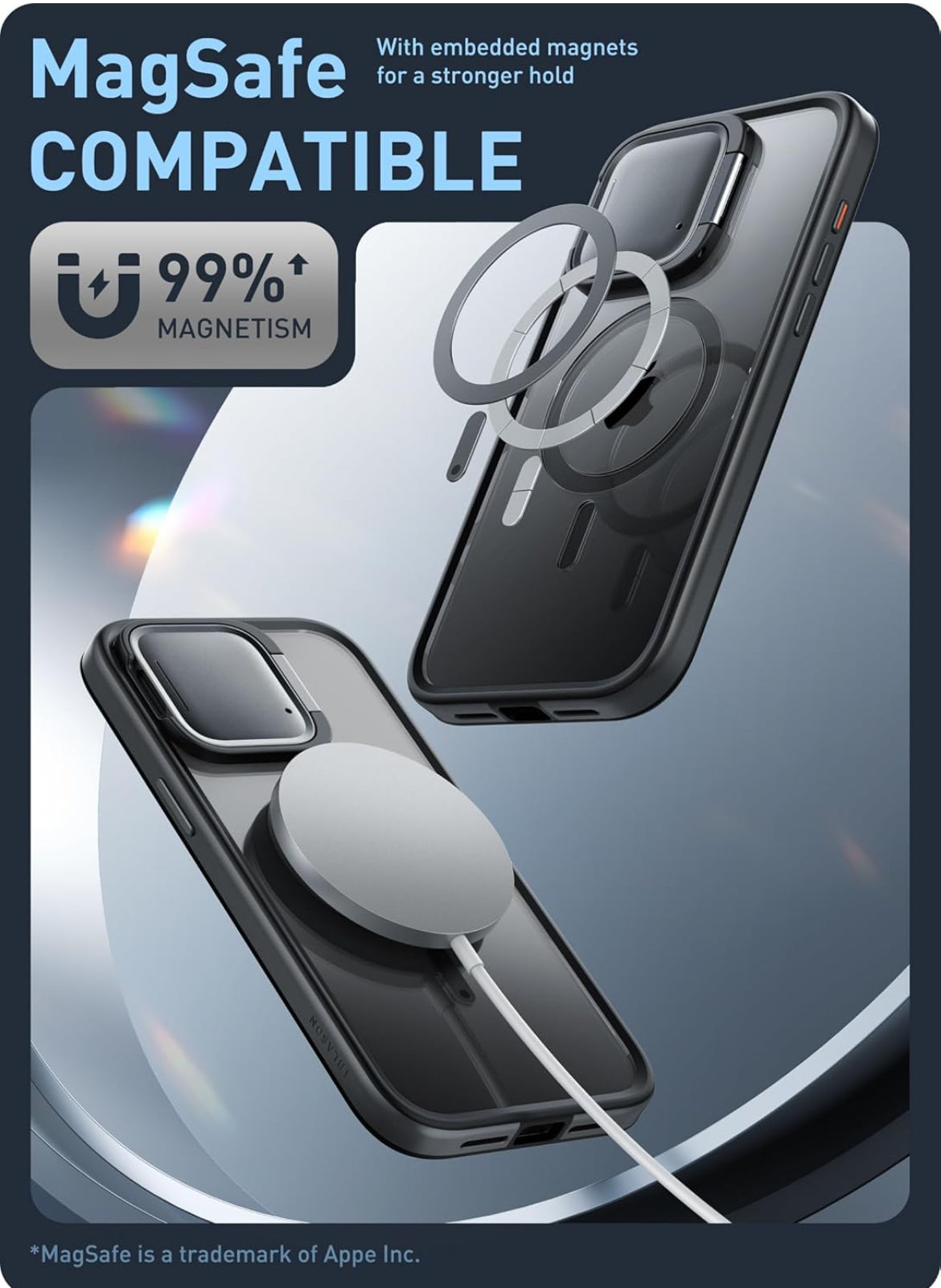 i-Blason iPhone 15 Pro Max Case with Camera Cover Stand