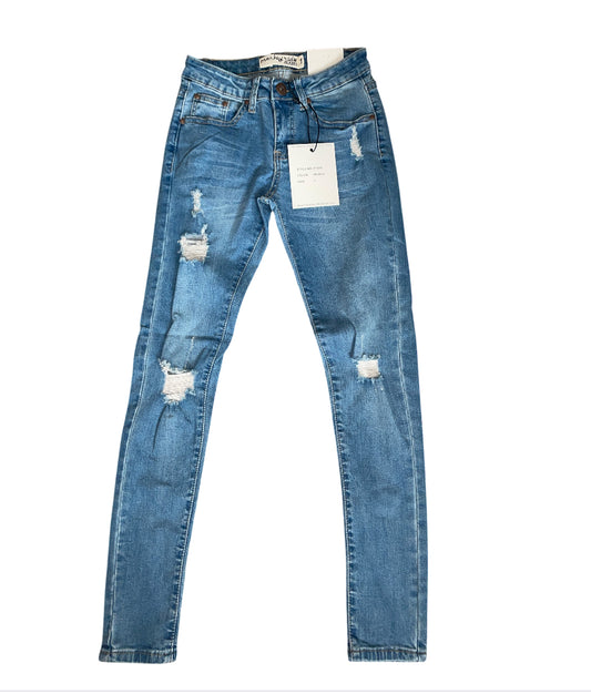 Monkey Ride Premium Denim Skinny Distressed Jeans (1)