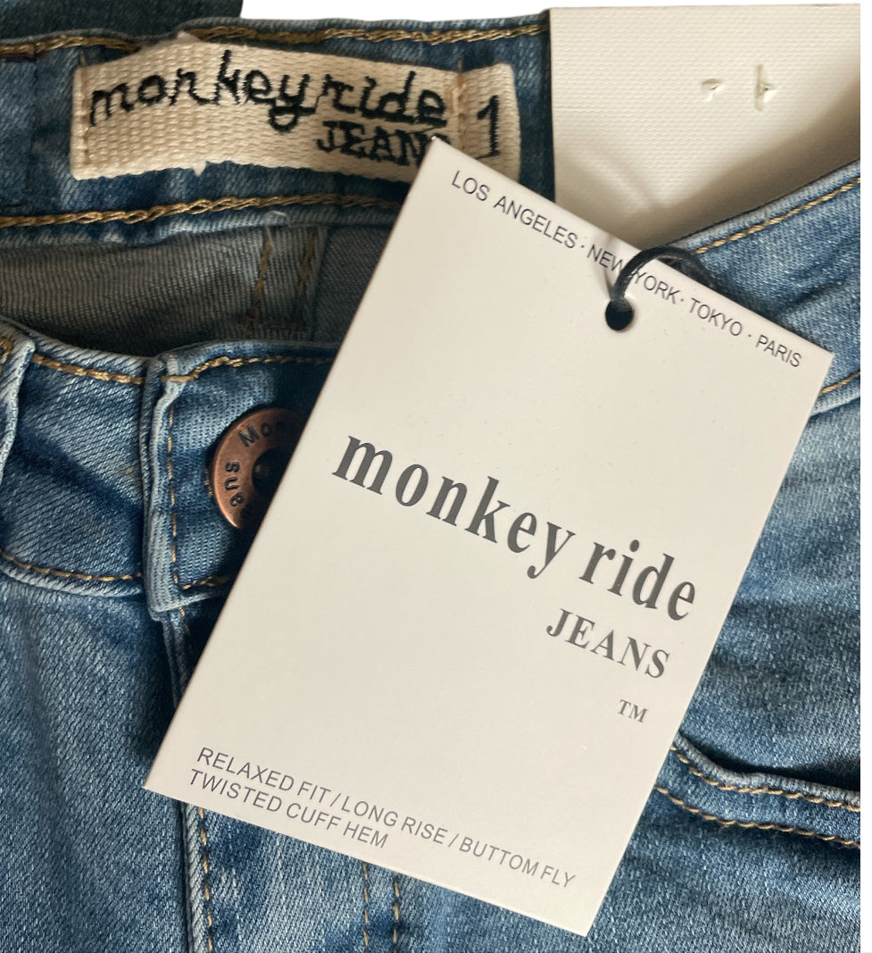 Monkey Ride Premium Denim Skinny Distressed Jeans (1)