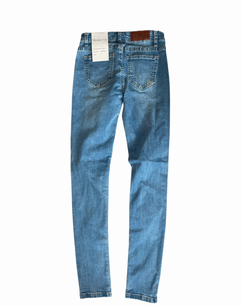 Monkey Ride Premium Denim Skinny Distressed Jeans (1)