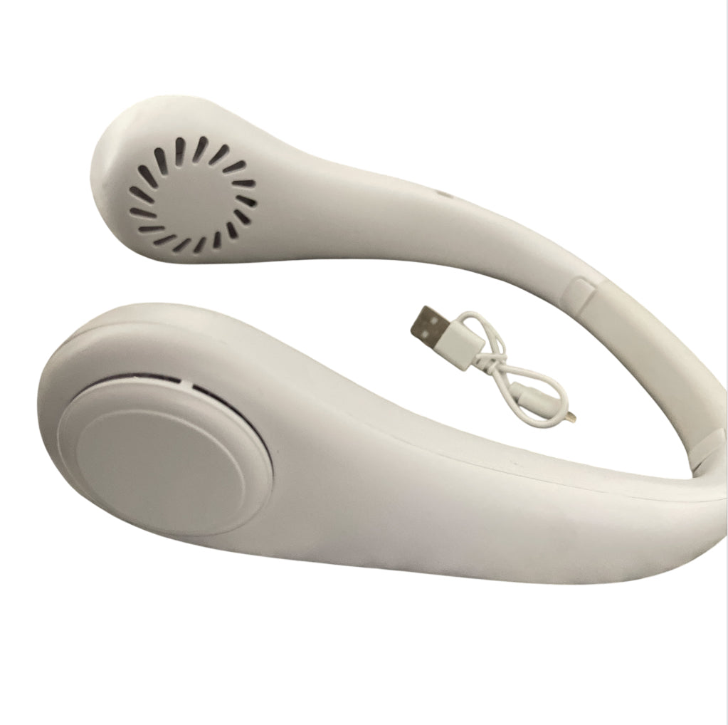 Portable White Neck Fan