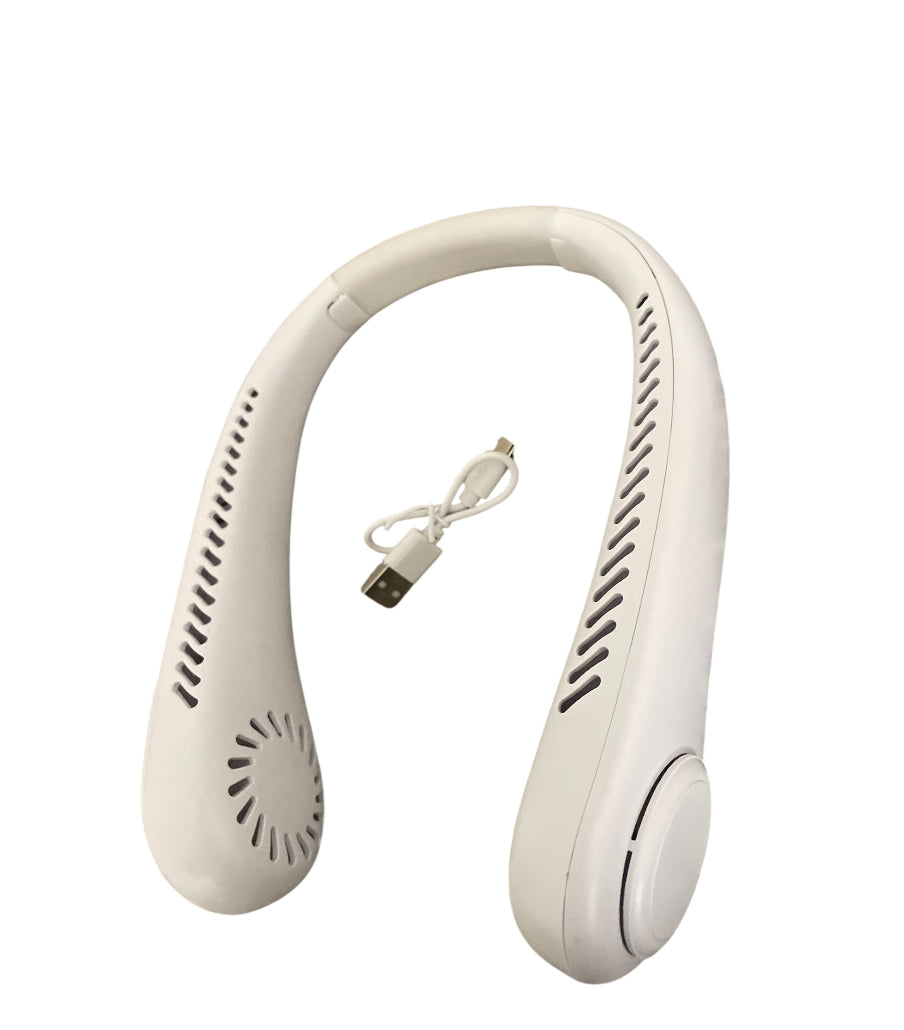 Portable White Neck Fan