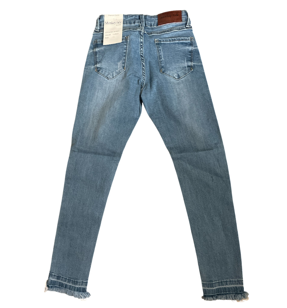 Monkey Ride Premium Denim Notched Ankle Jeans (11)