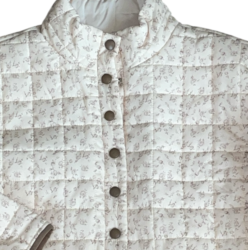 Baevely Floral Printed Quilted Jacket (1x)
