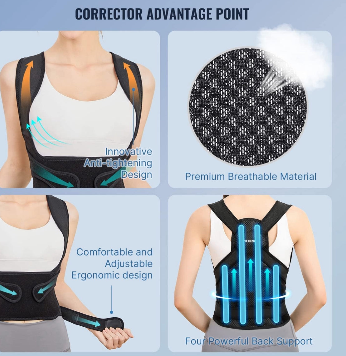 Fit Geno Back Brace Posture Corrector