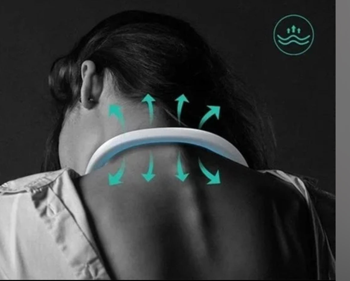 Portable White Neck Fan