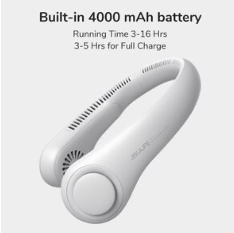 Portable White Neck Fan