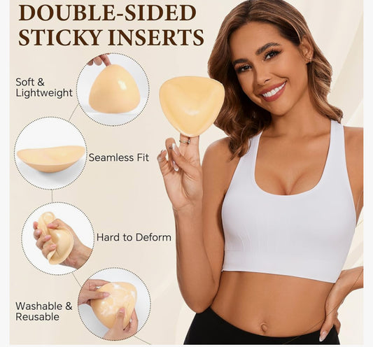 Reusable Bra Pad Inserts for Bikini Dress Swimsuit Sports Bra