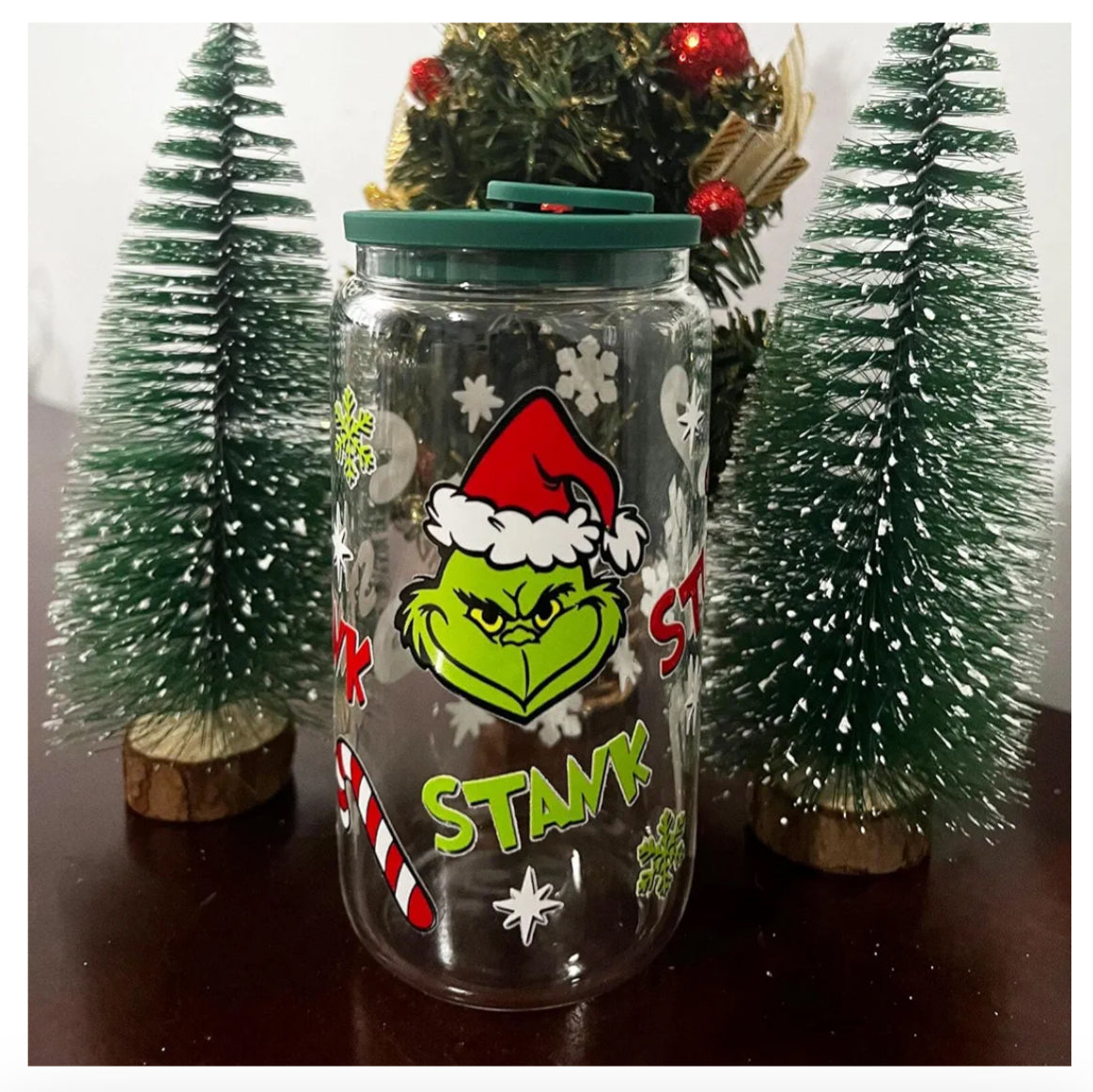 Christmas UV DTF Cup Wrap Transfer for Glass 16 OZ, 9 Sheets