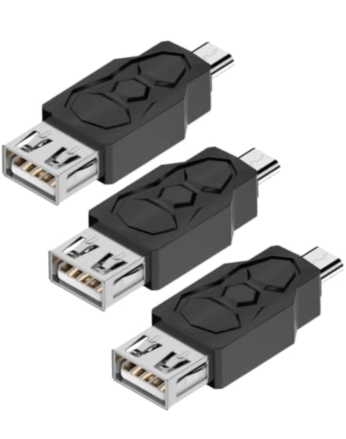 Micro USB 2.0 Male to USB Female Connector