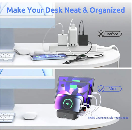 USB Charger Stations 4-Port for Multiple Devices