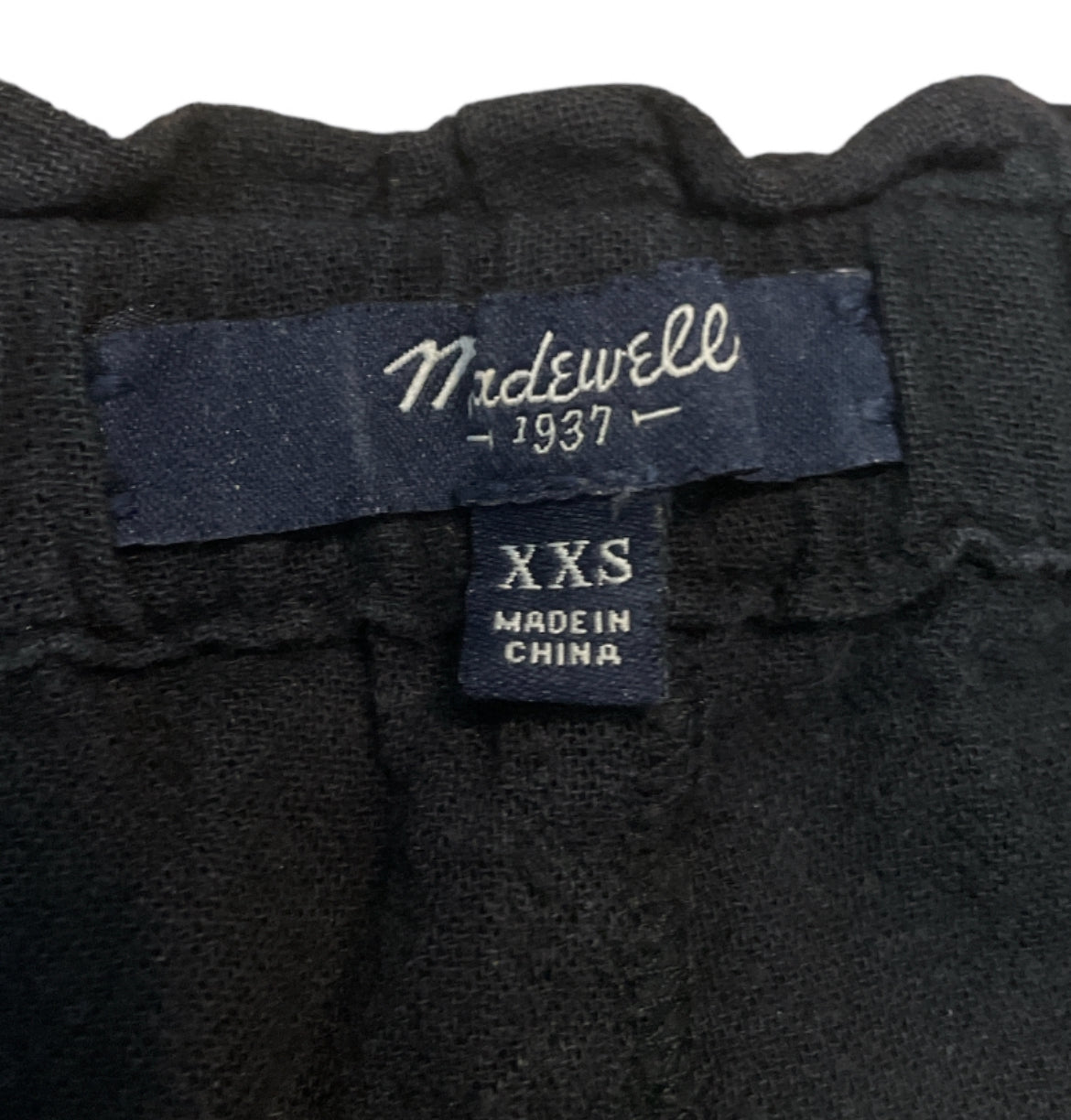 Madewell wide-leg linen pull-on pants (xx-Small)