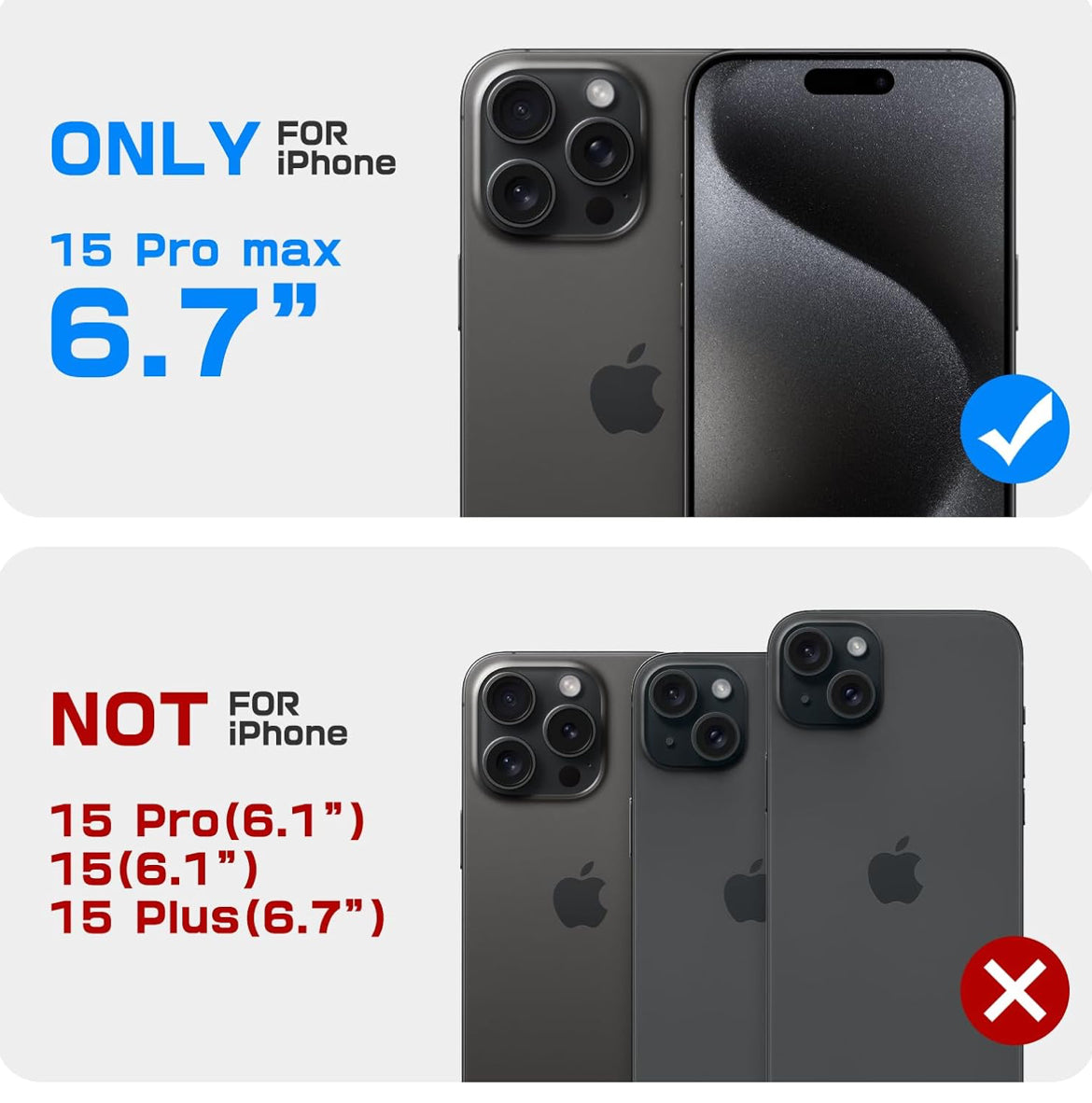 SUPCASE for iPhone 15 Pro Max Case with Camera Cover & Stand