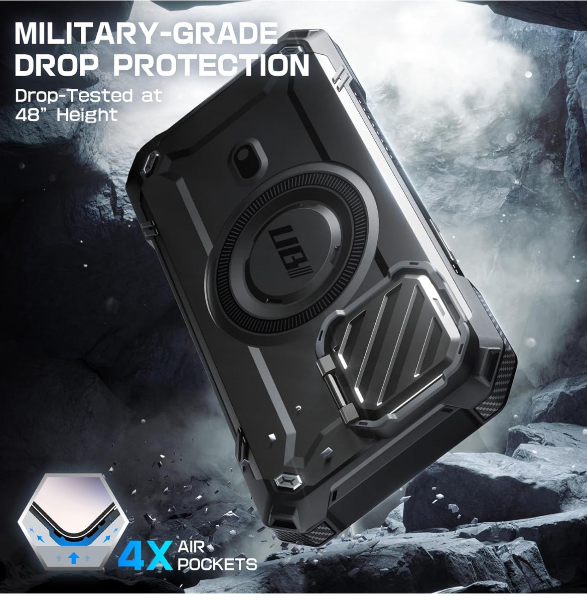 SUPCASE for iPhone 15 Pro Max Case with Camera Cover & Stand