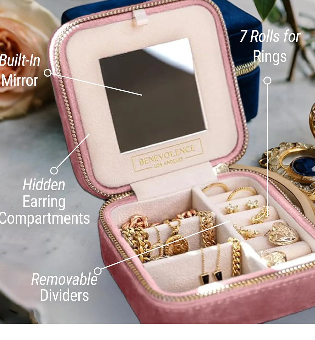 Benevolence LA Plush Velvet Jewelry Box