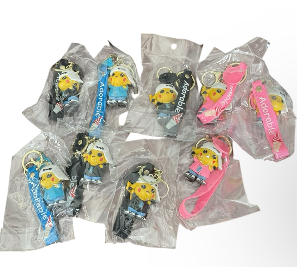 Pikachu keychain Collection set of 12